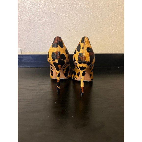 SCHUTZ Caiolea Leopard Print Calf Hair Pumps size US 7 - Picture 5 of 12